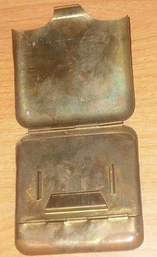 WWI German brass Cigarette case???