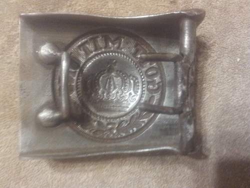 WW1 Prussian buckle is orginal or fake