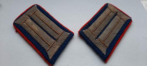 Prusian medic officer collar patches