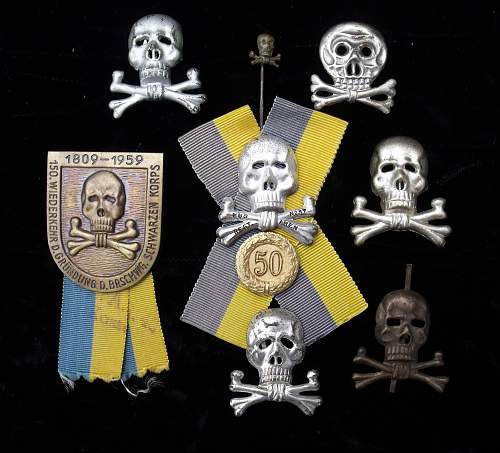 Brunswick Hussars Skull Enlisted Man version