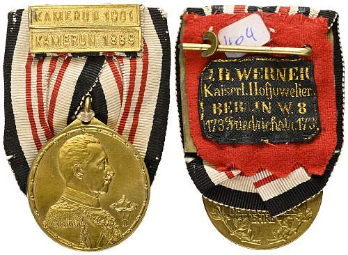 The Kaiser's men’s medals