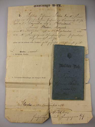 1879 Prußian Militär Paß document - help please!