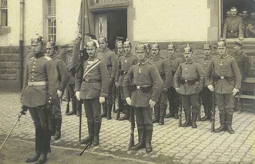 Postcard of an awards parade 1916