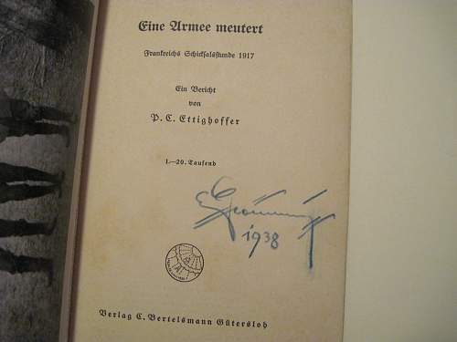 Signed German book