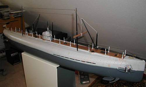 Cargo Submarine U-Deutschland Artifacts and Model