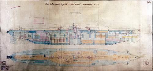 Cargo Submarine U-Deutschland Artifacts and Model