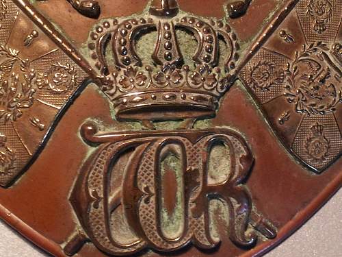 RARE  Original Prussian Ulan Cavalry FLAG BEARERS Gorget !!! a new addition to my collection ....