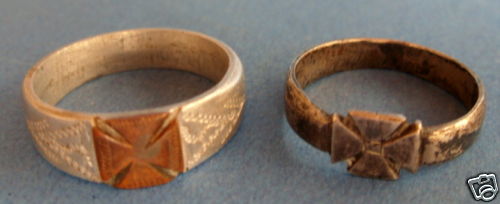 Trench art rings?