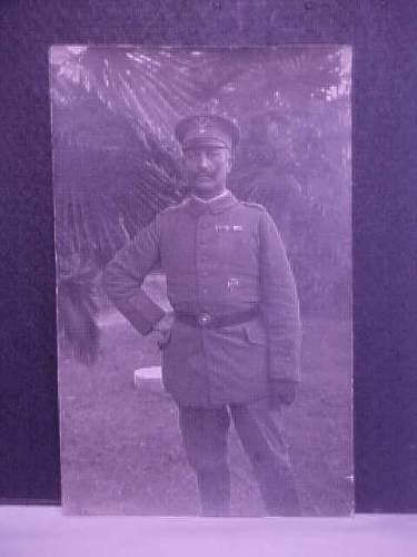 Photo of 92nd (brunswick) officer wearing karpathian corps insignia on hat