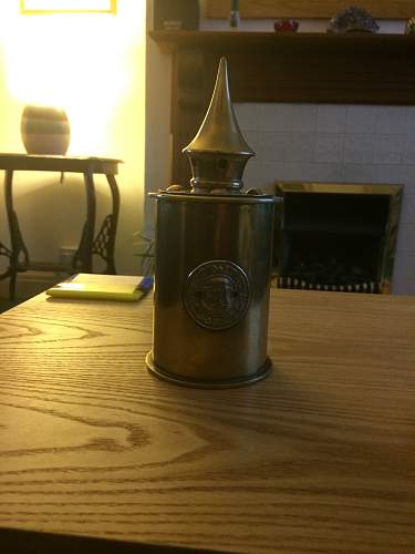 Trench Art Tobacco Jar