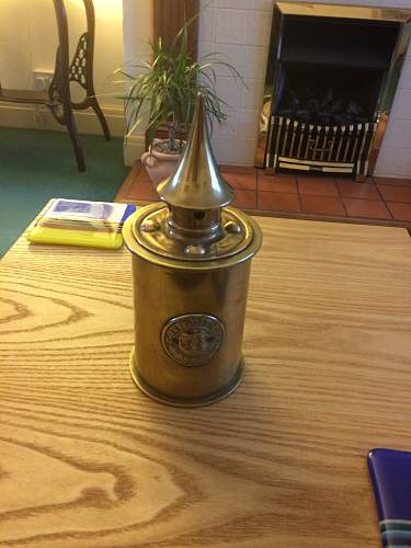 Trench Art Tobacco Jar