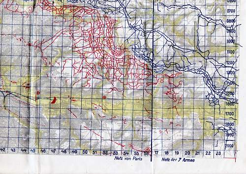 German trench map