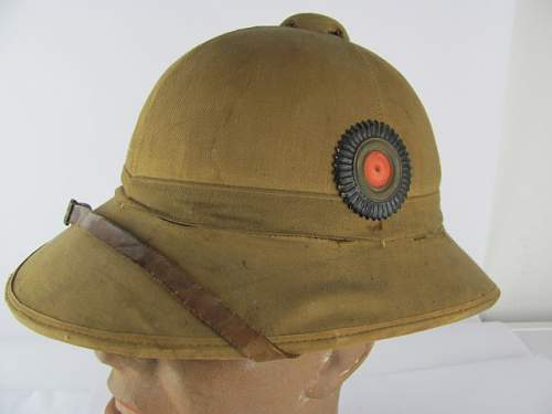 Pith Helmet WW1, Tropenhelm, need help