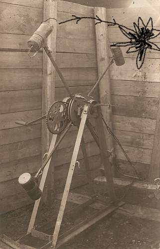 Bizarre German Grenade-Throwing-Contraption, Somme