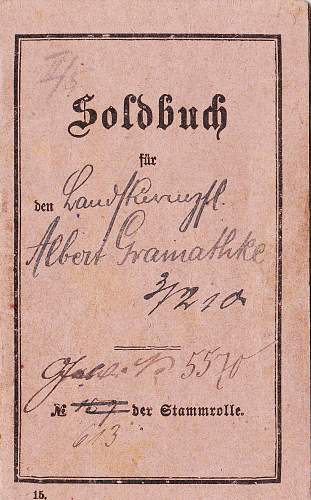 Soldbuch and more