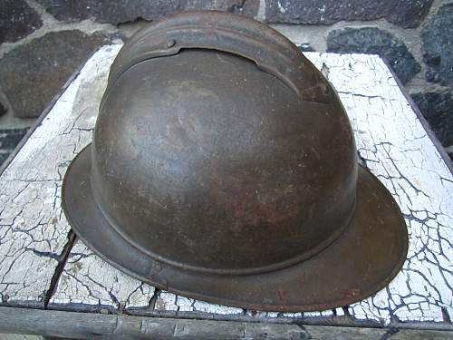 Imperial Russian M 15 Adrian helmet - Original find. Helps needed !