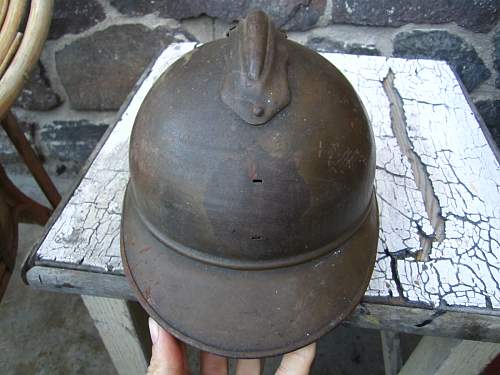 Imperial Russian M 15 Adrian helmet - Original find. Helps needed !