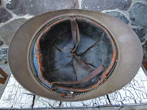 Imperial Russian M 15 Adrian helmet - Original find. Helps needed !