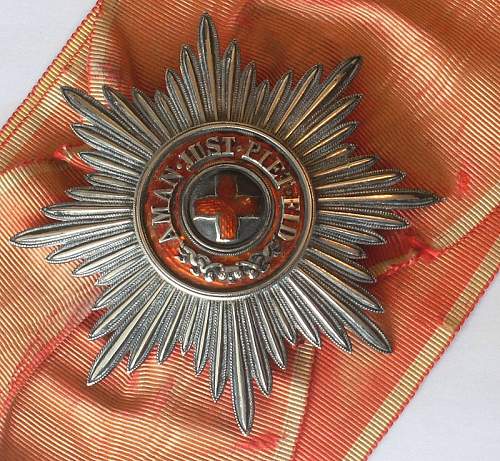 Order of Saint Anne, I Class Grand Cross Star.