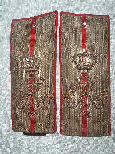 A nice pair of Imperial Russian SHoulder Boards