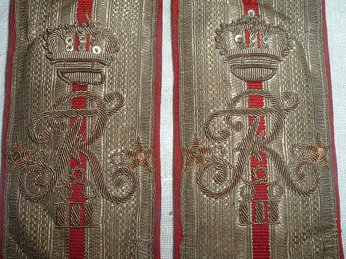 A nice pair of Imperial Russian SHoulder Boards