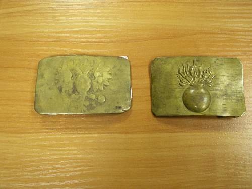 Two Russian Empire Buckles