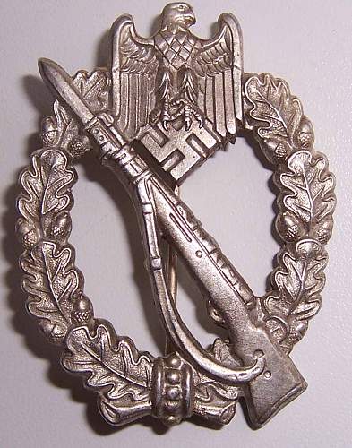 Infanterie Sturmabzeichen Silber - &quot;L/14&quot; (Friedrich Orth)