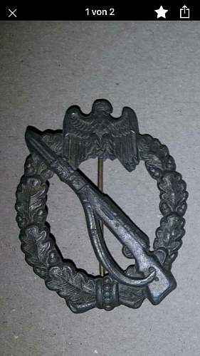 Is this a real Infanterie-Sturmabzeichen