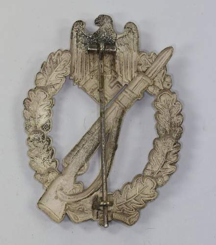 Infanterie Sturmabzeichen in Bronze, Otto Schickle unmarked tombak