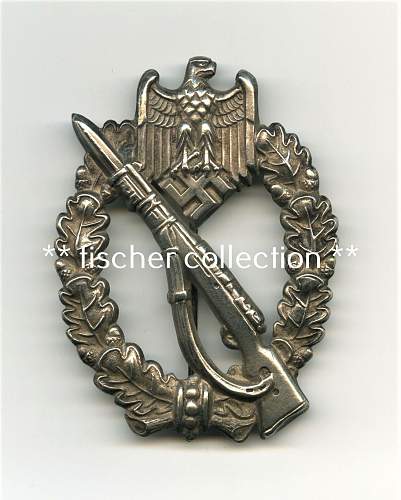 Unmarked, hollow back, broken catch Infanterie Sturmabzeichen