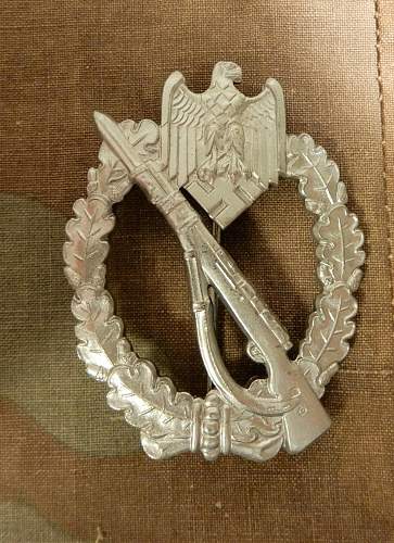New arrival:  Infanterie Sturmabzeichen in Silber