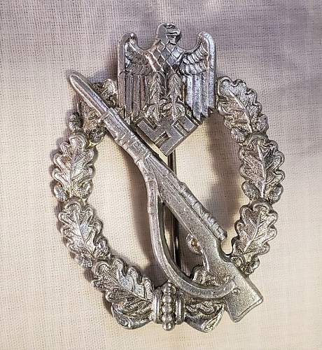 Infanterie-Sturmabzeichen by Funcke &amp; Brüninghaus in zinc, silver grade
