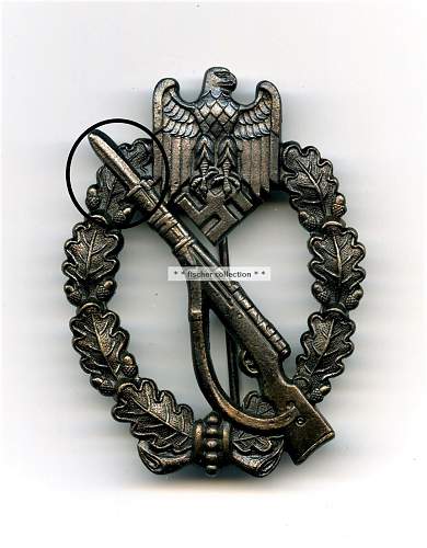 Infanterie-Sturmabzeichen by Funcke &amp; Brüninghaus in zinc, bronze grade