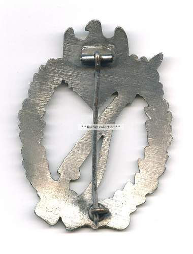 Assistance with Infanterie Sturmabzeichen Badge in silver