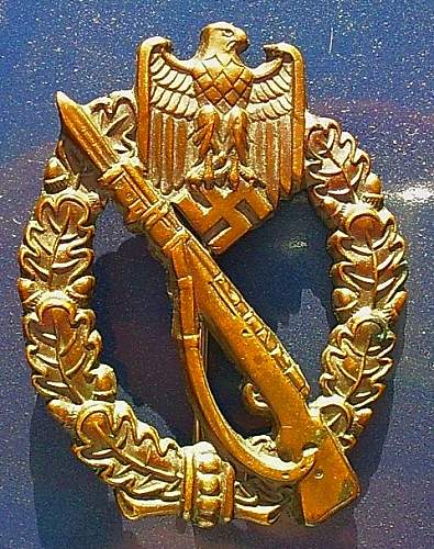 Possible S&amp;H Infanterie Sturmabzeichen - Bronze?