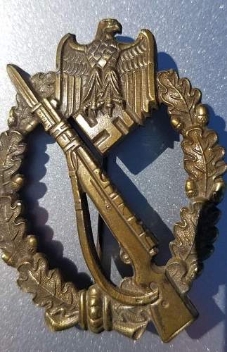 Infanterie sturmabzeichen bronze