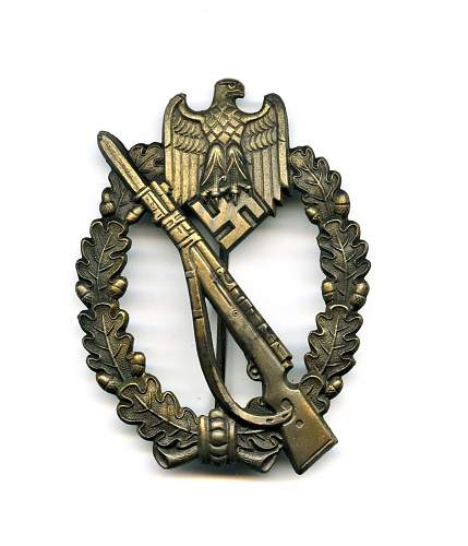 Infanterie sturmabzeichen bronze