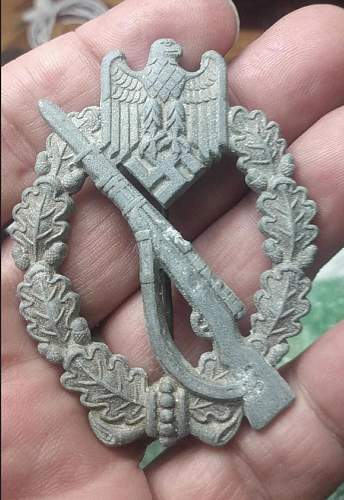 Infanterie sturmabzeichen in silver, good or bad?