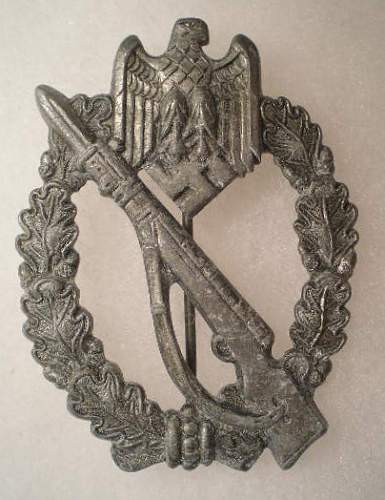 NEW INFANTERIE STURM ABZEICHEN,,,MARKED &quot;mkt&quot;