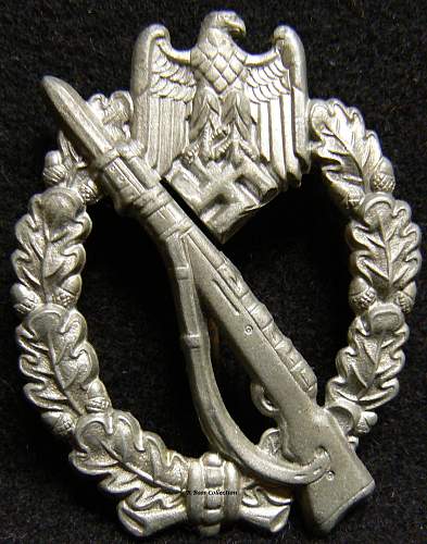 Infanterie Sturmabzeichen in Silber, Frank Und Reif, Unmarked
