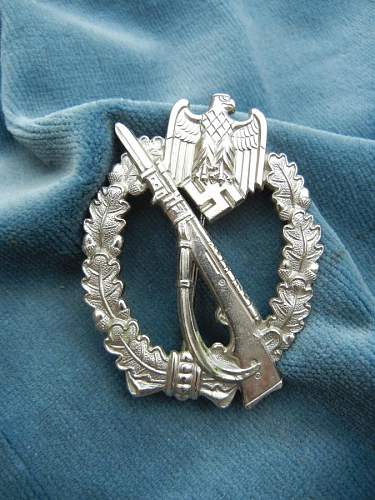 My Infanterie Sturmabzeichen in Silber.