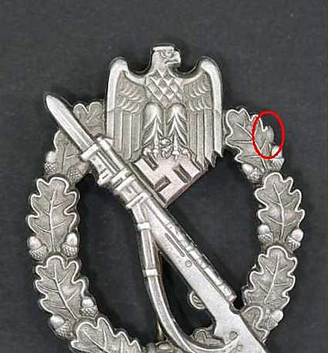 Infanterie Sturmabzeichen, Panzer Kampfabzeichen, SS pin &amp; Panzer Totenkopf.