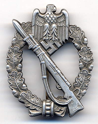 Infanterie Sturmabzeichen, Panzer Kampfabzeichen, SS pin &amp; Panzer Totenkopf.