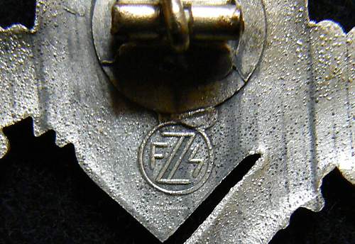 Infanterie Sturmabzeichen in Silber, FZS, Fritz Zimmermann, Stuttgart