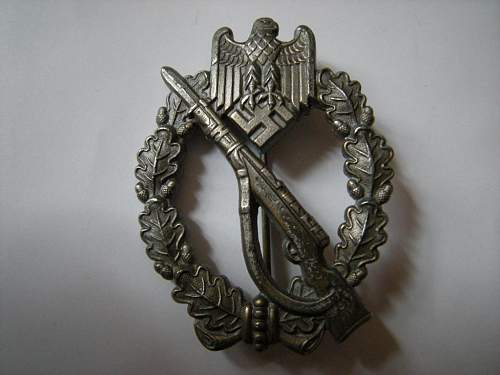 My first Infanterie Sturmabzeichen.