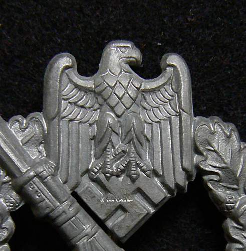Infanterie Sturmabzeichen in Silber, Frank und Reif, Marked
