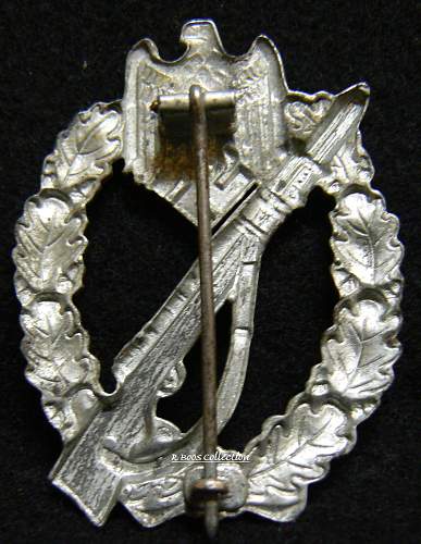 Infanterie Sturmabzeichen in Silber, ShuCo Design, Hollow Steel