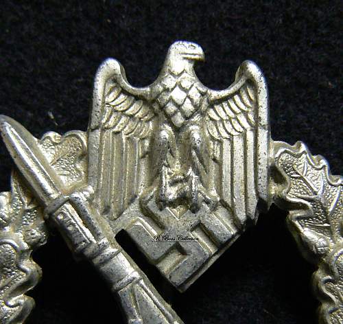 Infanterie Sturmabzeichen in Silber,Unmarked  Ernst Muller