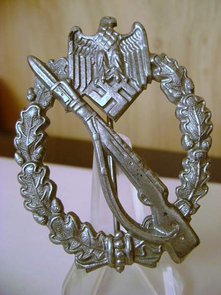 Infanterie Sturmabzeichen in Silber,Unmarked  Ernst Muller