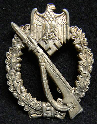 Infanterie Sturmabzeichen in Silber, MK in Triangle, Unknown Maker
